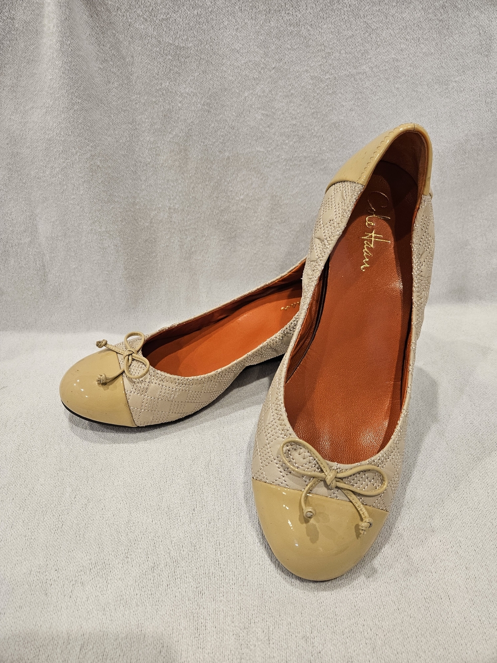 Cole Haan Elsie Women's Taupe Cap-Toe Wedge NikeAir Pumps Shoes ~ Size 9.5